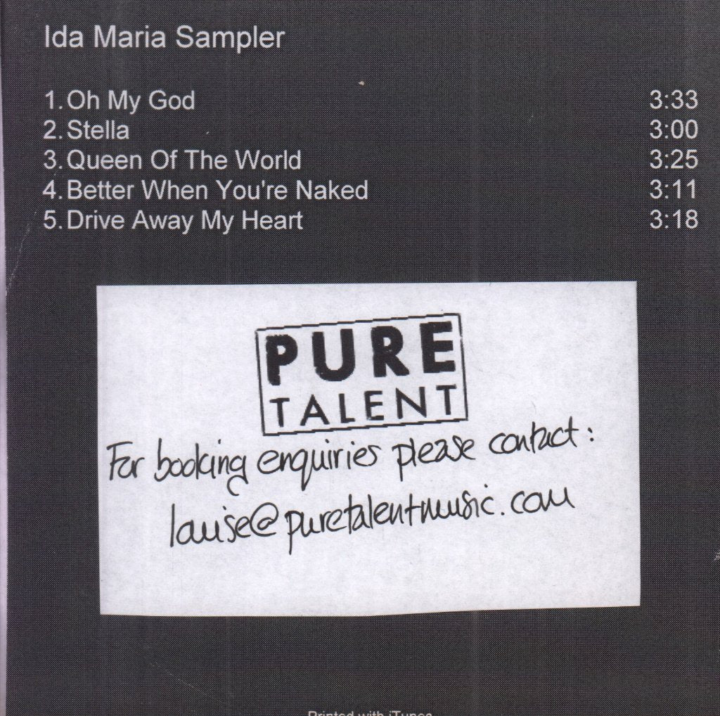 Ida Maria - sampler - Cdr