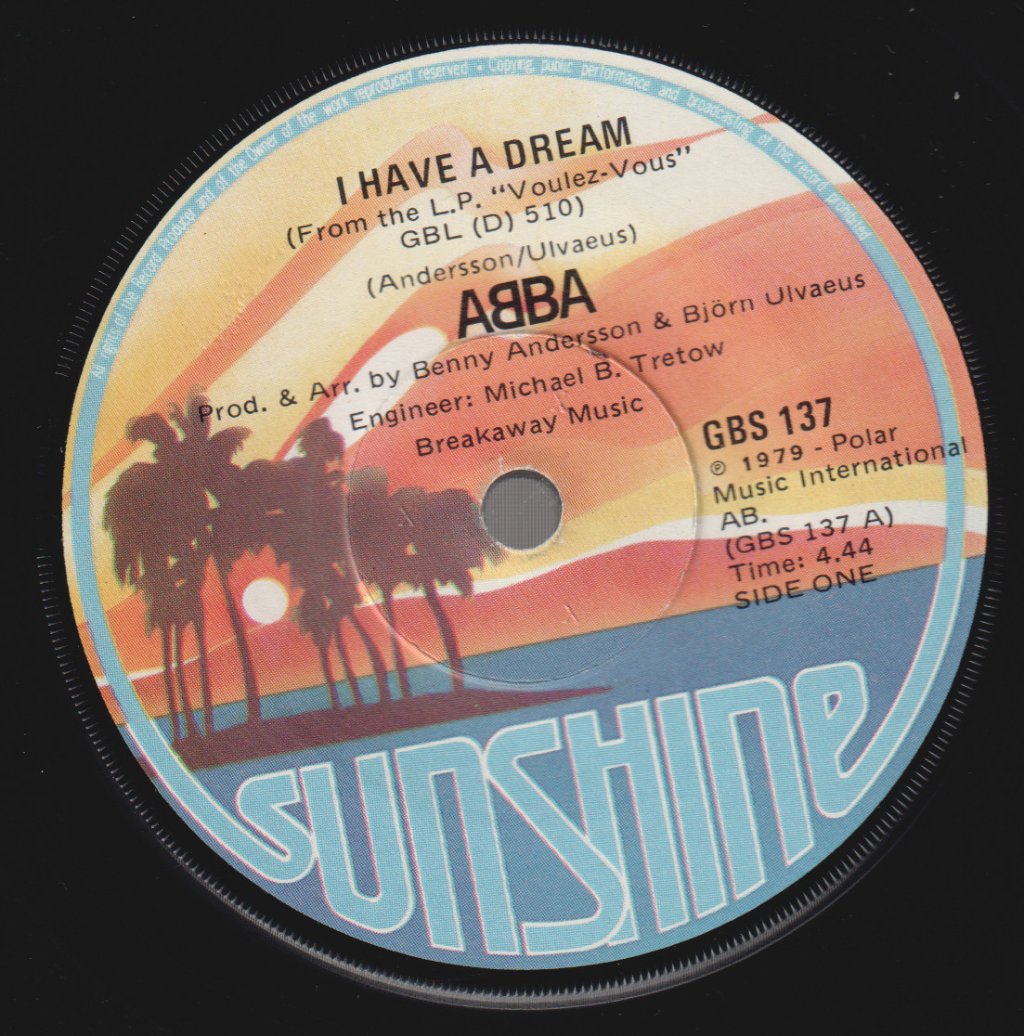 ABBA - I Have A Dream - 7 Inch