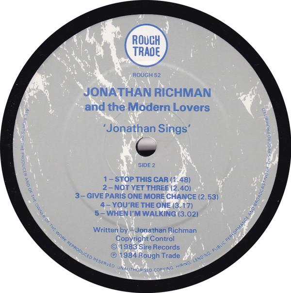 Jonathan Richman And The Modern Lovers - Jonathan Sings - Lp