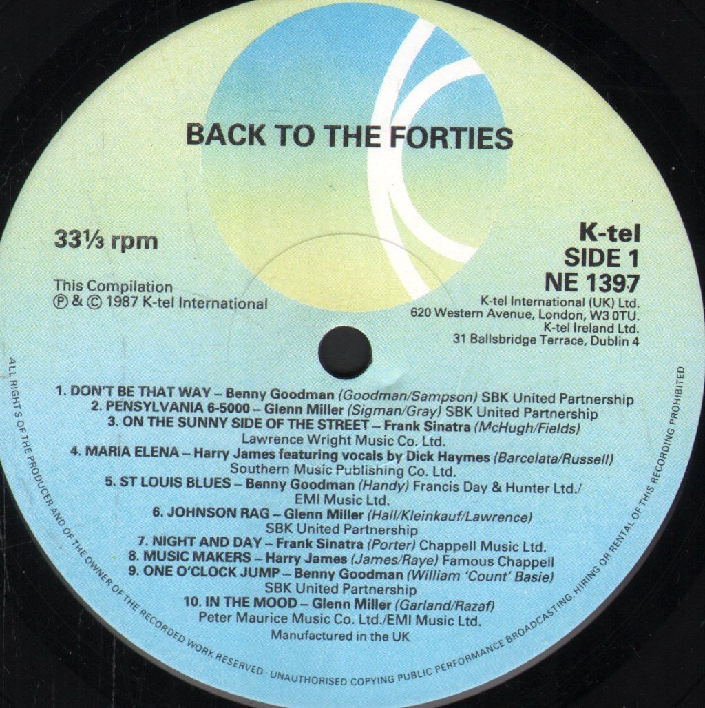 Various Artists - Back To The Forties - Lp