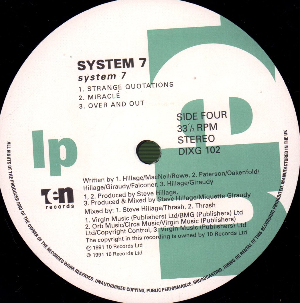 System 7 - System 7 - Double Lp