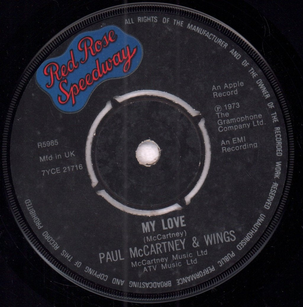 Paul McCartney And Wings - My Love - 7 Inch