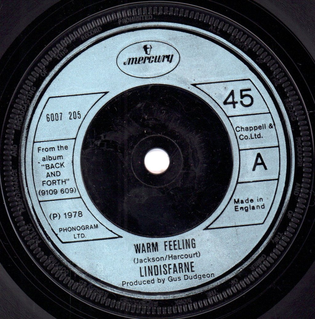 Lindisfarne - Warm Feeling - 7 Inch