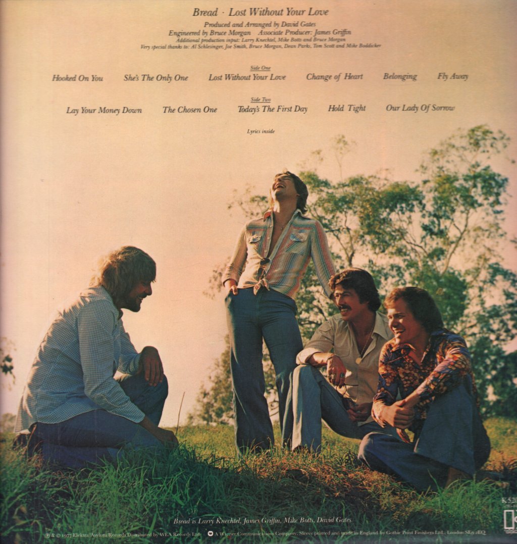 Bread - Lost Without Your Love - Lp