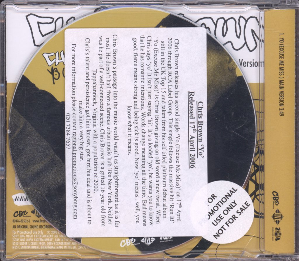 Chris Brown - Yo Excuse Me Miss - Cd