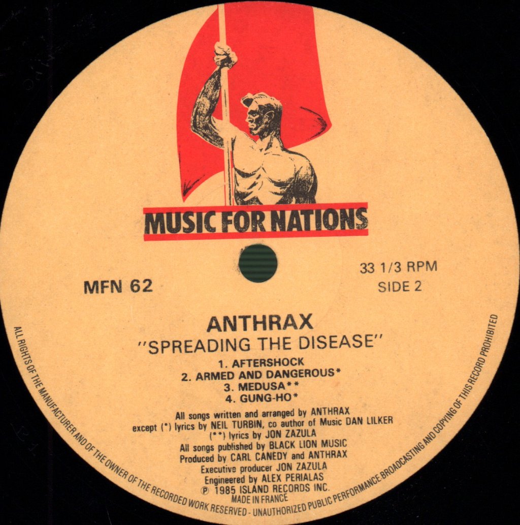 Anthrax - Spreading The Disease - Lp