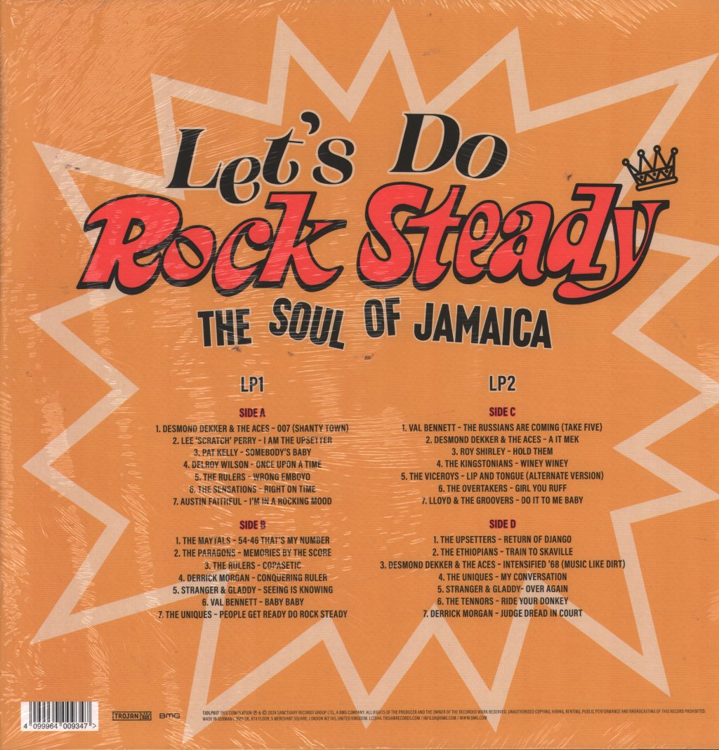 Various Artists - Let's Do Rock Steady (The Soul of Jamaica) - Double Lp