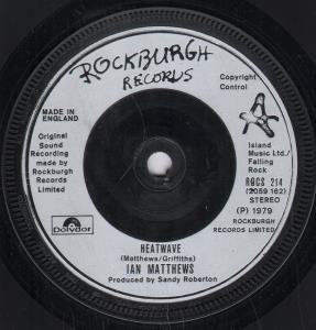 Ian Matthews - Heatwave - 7 Inch
