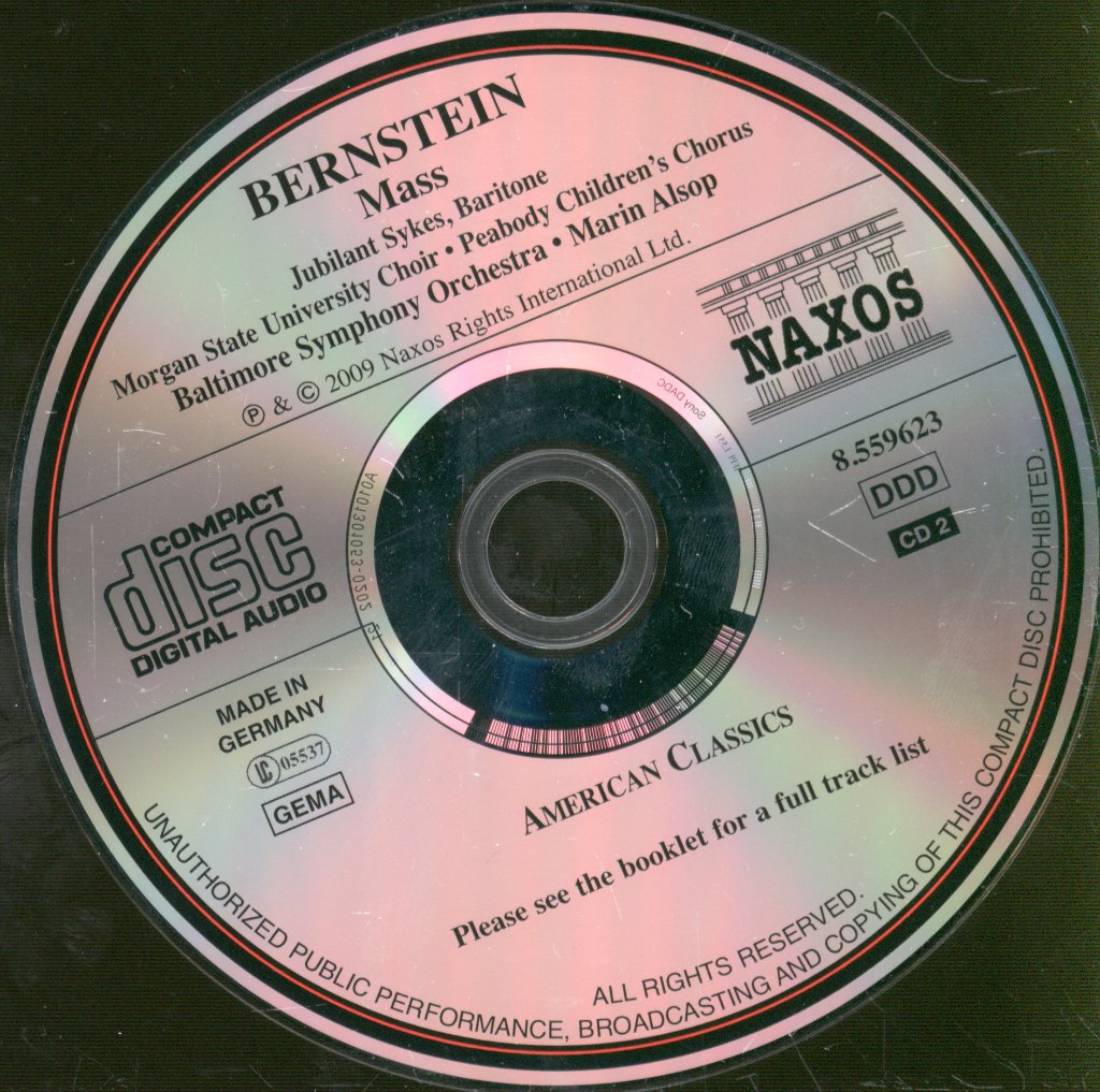 Baltimore Symphony Orchestra, Marin Alsop - Bernstein Mass - Double Cd