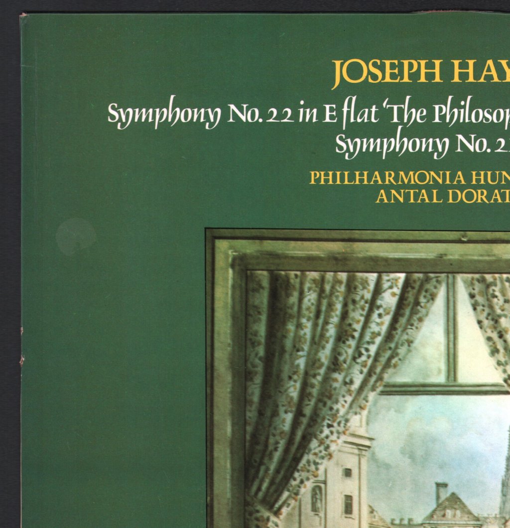 Antal Dorati / Philharmonia Hungarica - Joseph Haydn - Symphony No. 22 In E Flat "The Philosopher" / Symphony No. 20 In C / Symphony No. 21 In A - Lp