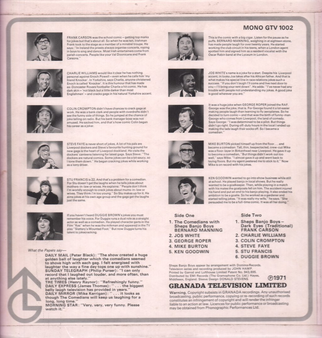 Various Artists - Laugh With The Comedians - Lp