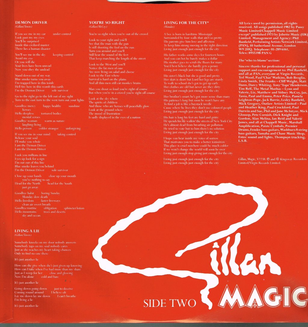 Gillan - Magic - Lp