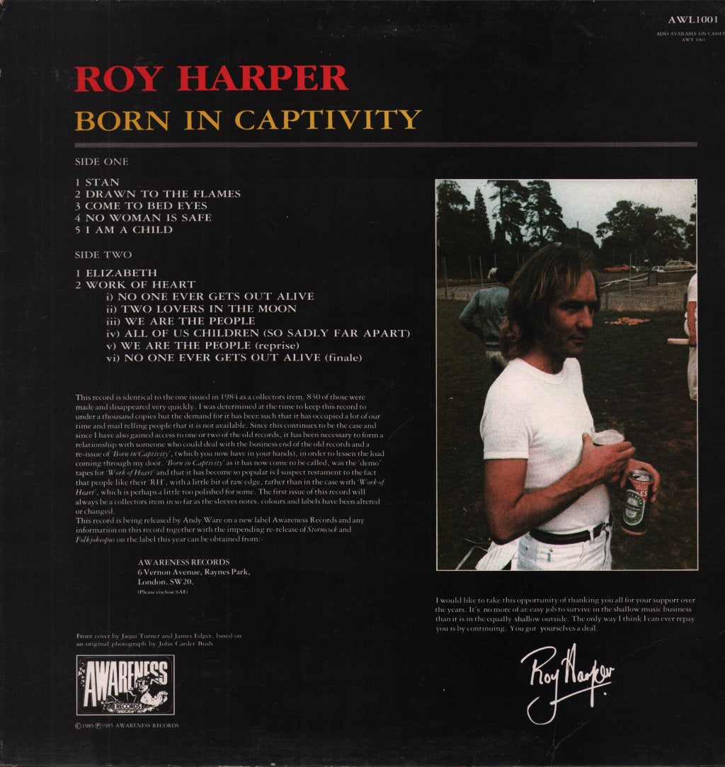 Roy Harper - Born In Captivity - Lp