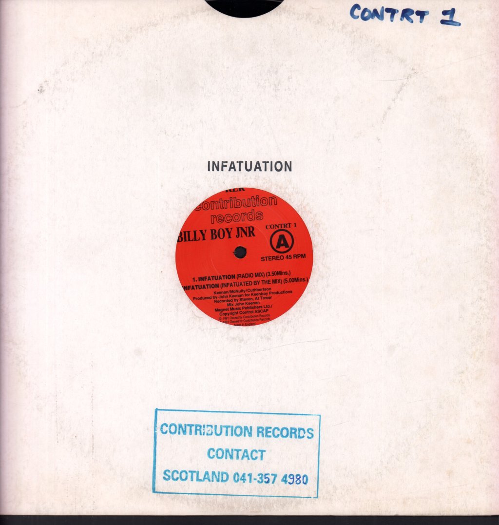 Billy Boy Jnr - Infatuation - 12 Inch