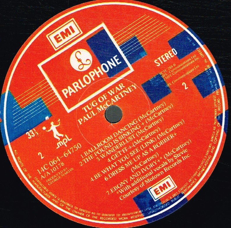 Paul McCartney - Tug Of War - Lp