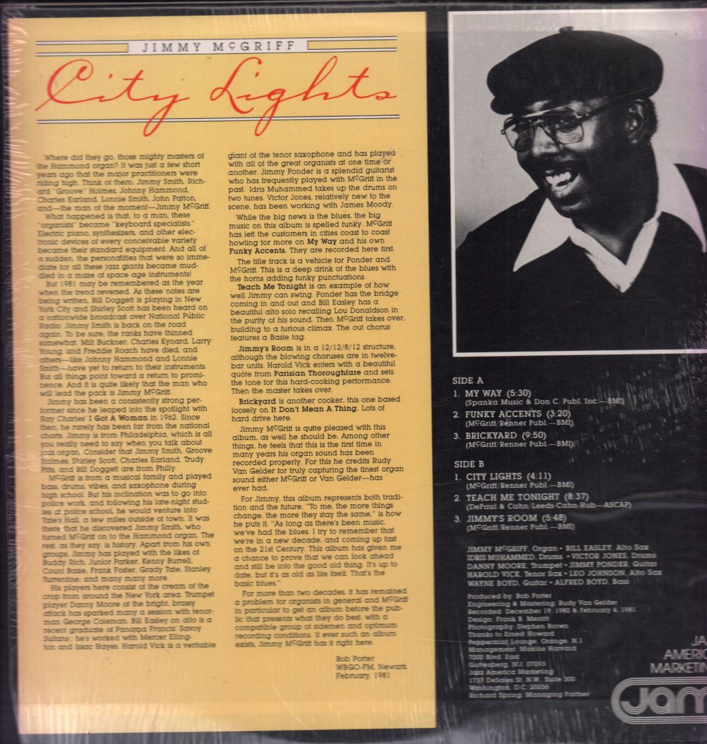 Jimmy McGriff - City Lights - Lp