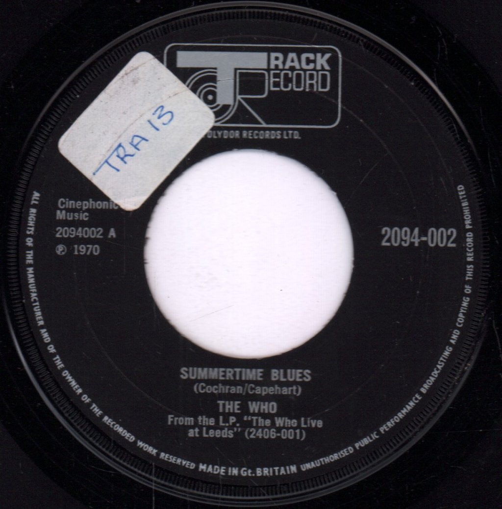 Who - Summertime Blues - 7 Inch