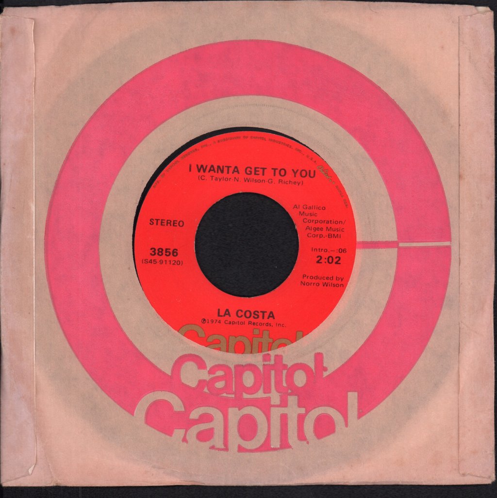 La Costa - I Wanta Get To You - 7 Inch