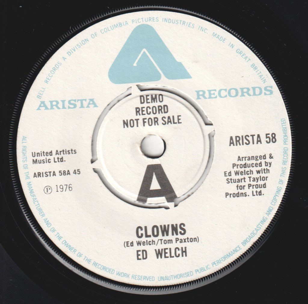 Ed Welch - Clowns - 7 Inch