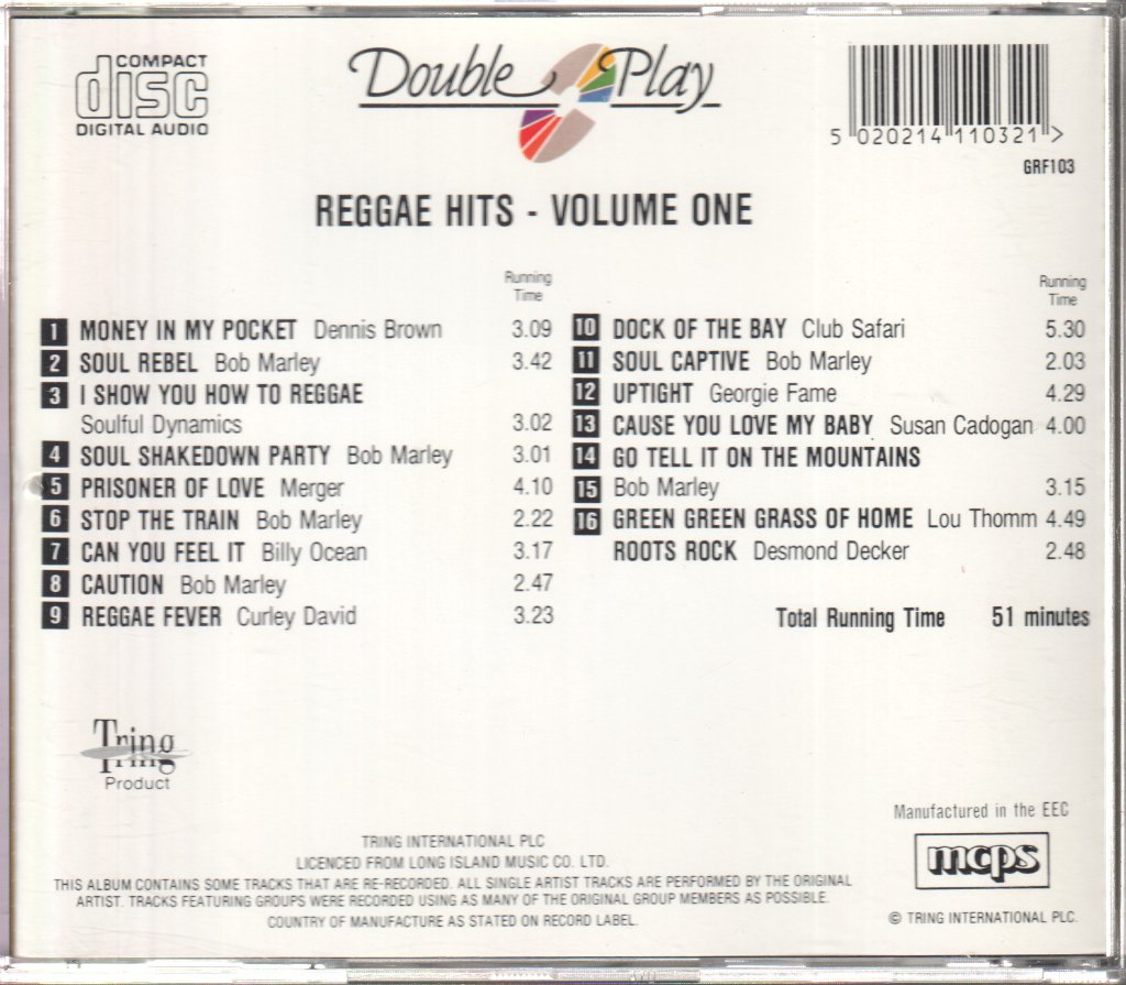 Various Artists - Reggae Hits Vol. 1 - Cd