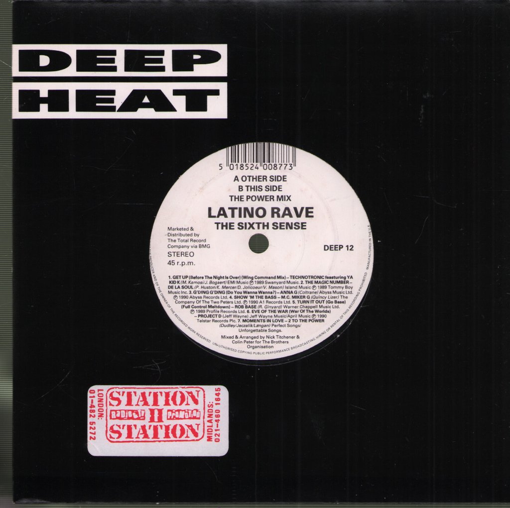 Latino Rave - Sixth Sense - 7 Inch