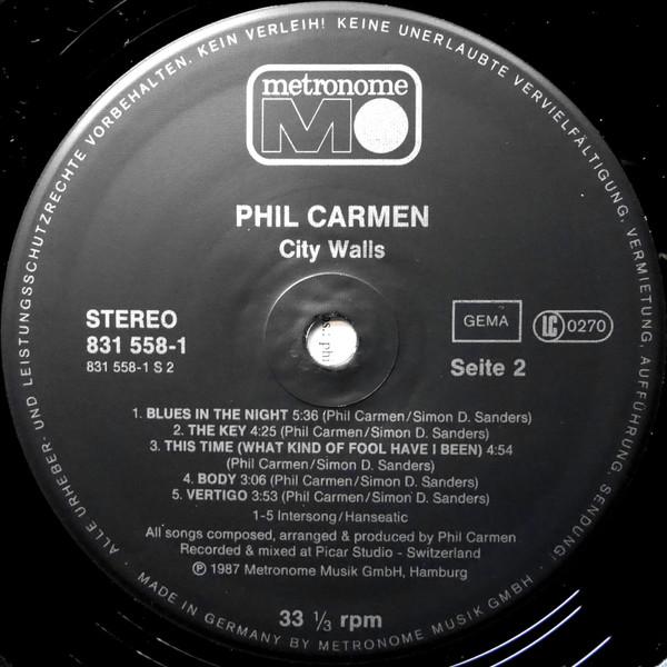 Phil Carmen - City Walls - Lp