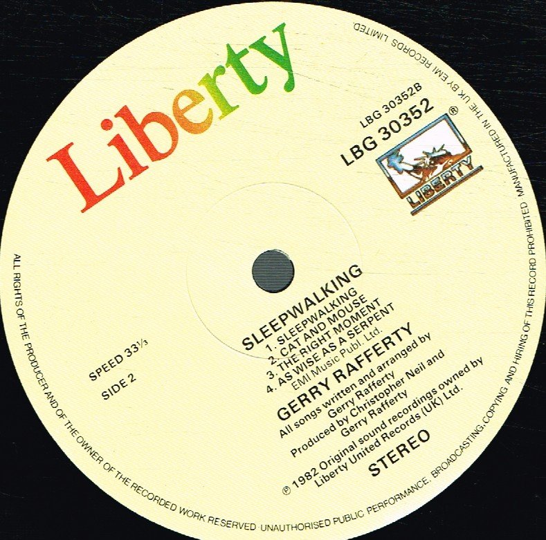 Gerry Rafferty - Sleepwalking - Lp