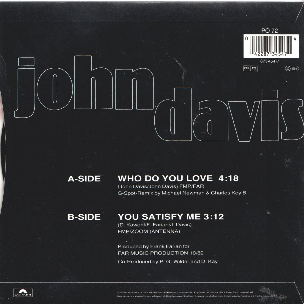 John Davis (Electro Funk) - Who Do You Love - 7 Inch