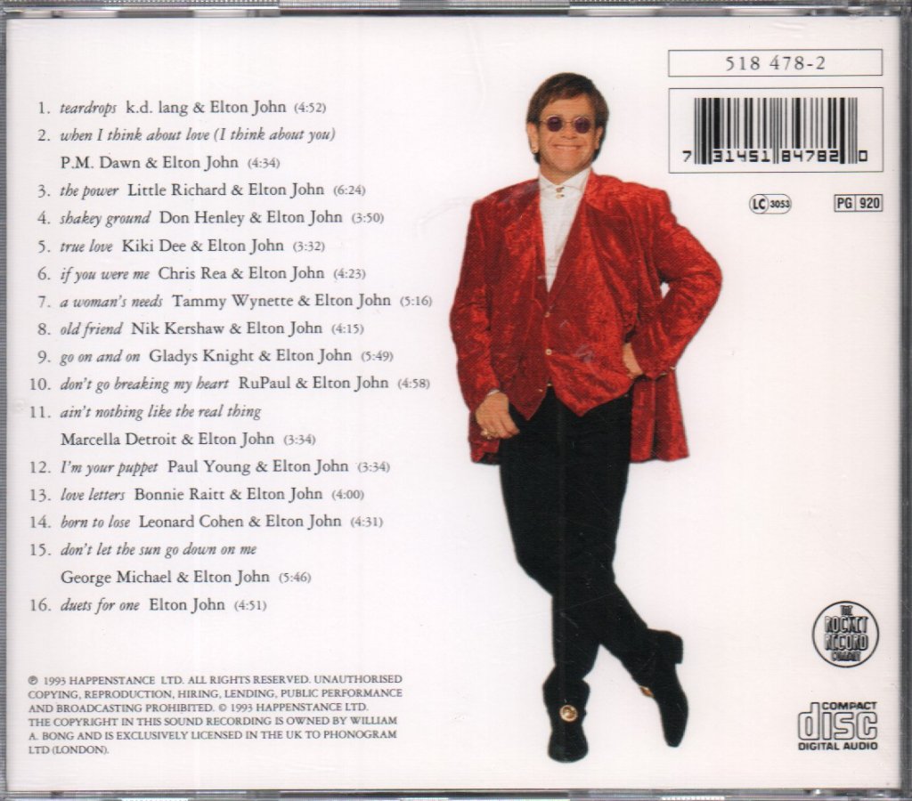 Elton John - Duets - Cd