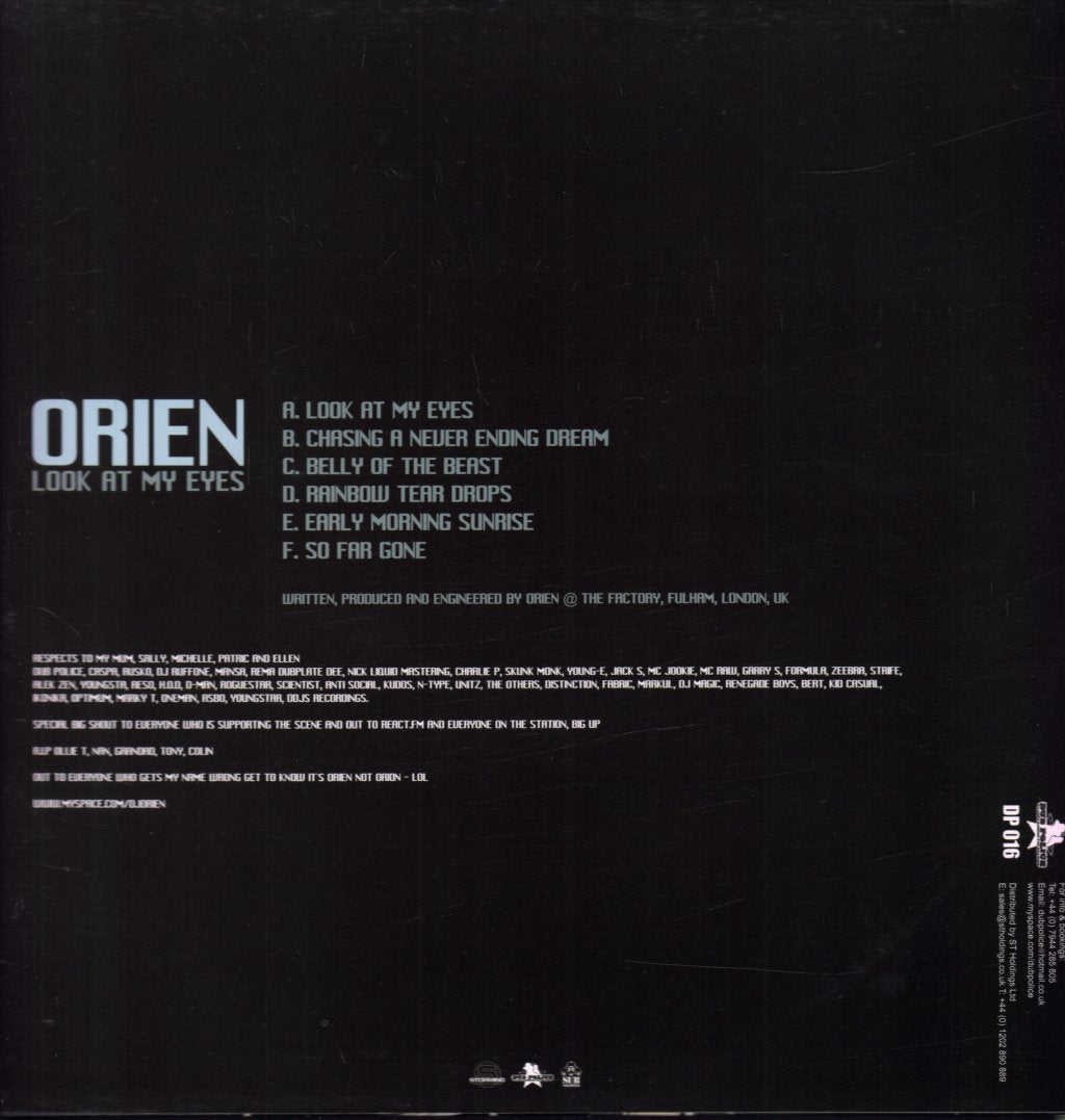 Orien - Look At My Eyes - Double 12 Inch