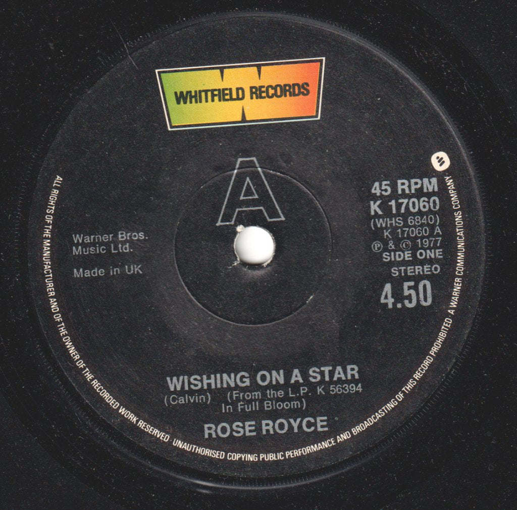 Rose Royce - Wishing On A Star - 7 Inch