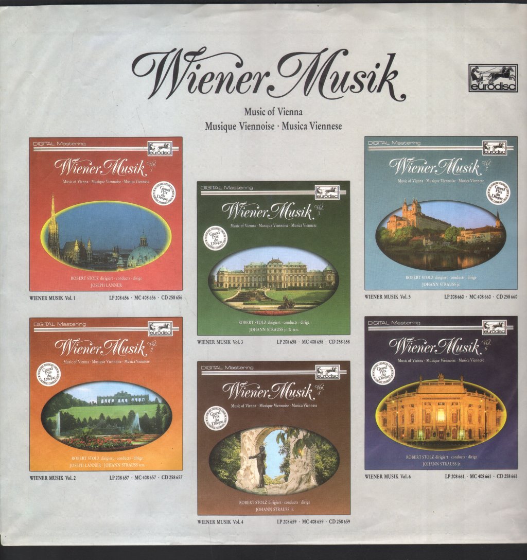 Robert Stolz / Berliner Symphoniker / Wiener Symphoniker - Wiener Musik Vol. 8 (Music Of Vienna) - Lp