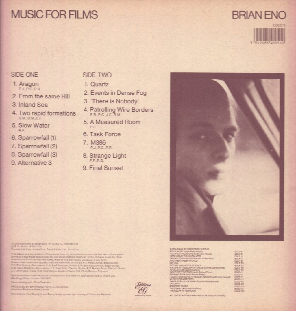Brian Eno - Music For Films - Lp