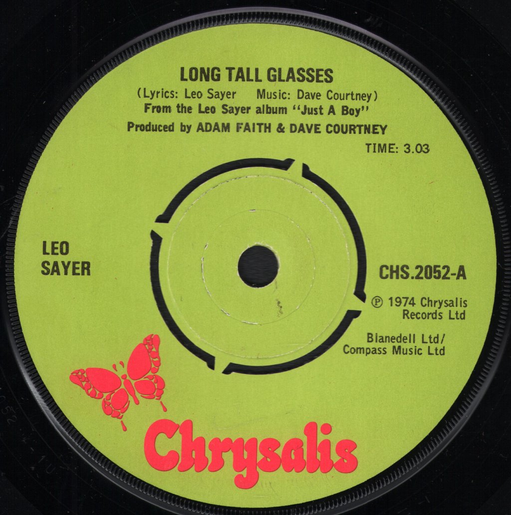 Leo Sayer - Long Tall Glasses - 7 Inch