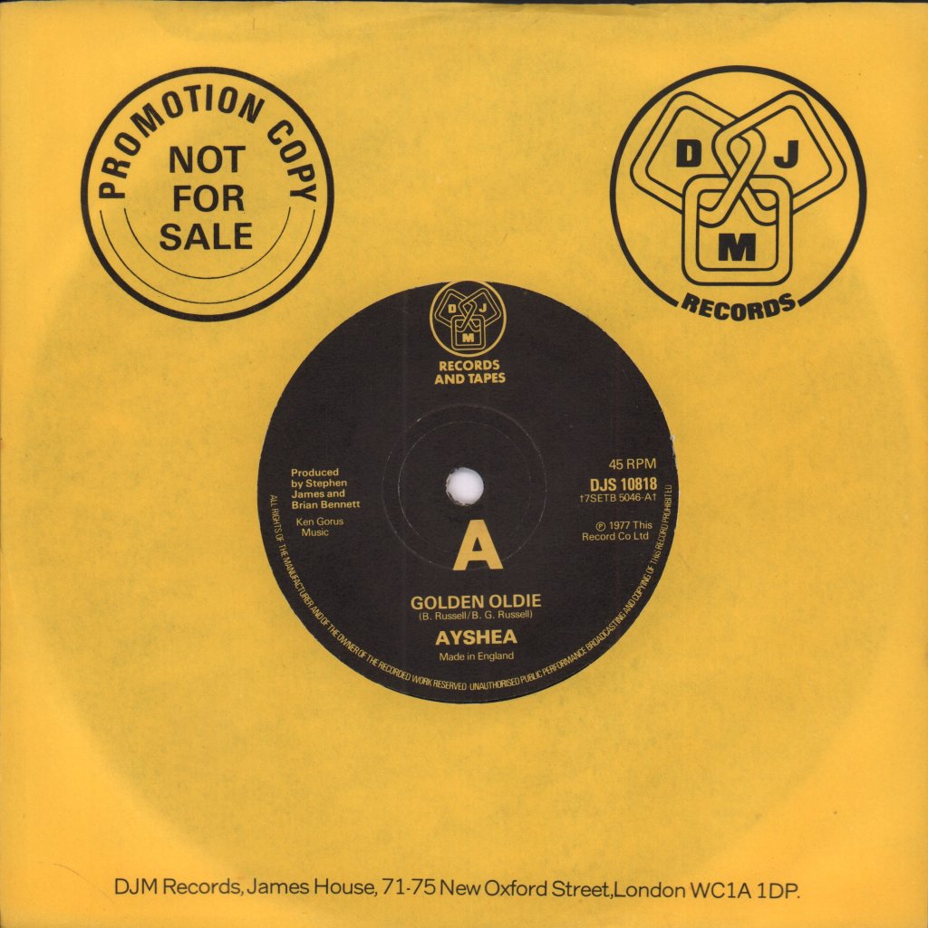 Ayshea - Golden Oldie - 7 Inch