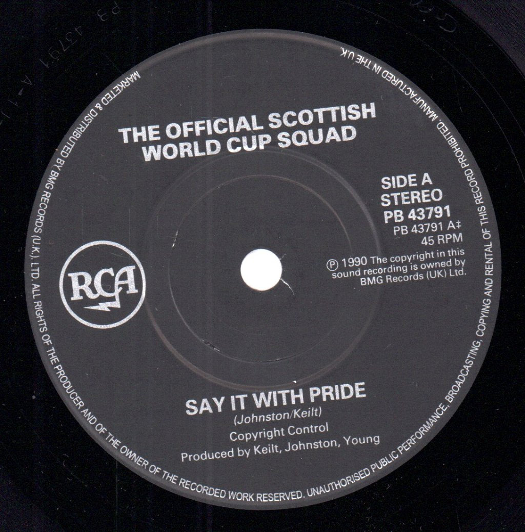 Official Scottish World Cup Squad - Say It With Pride - 7 Inch