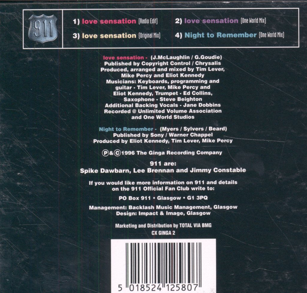 911 - Love Sensation - Cd Set