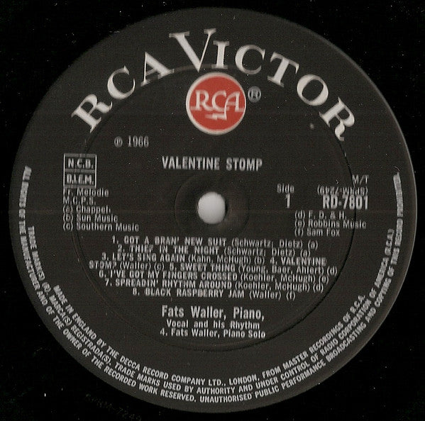 Fats Waller - Valentine Stomp - Lp