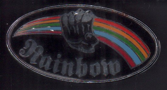 Rainbow - fist grabbing rainbow design - Badge