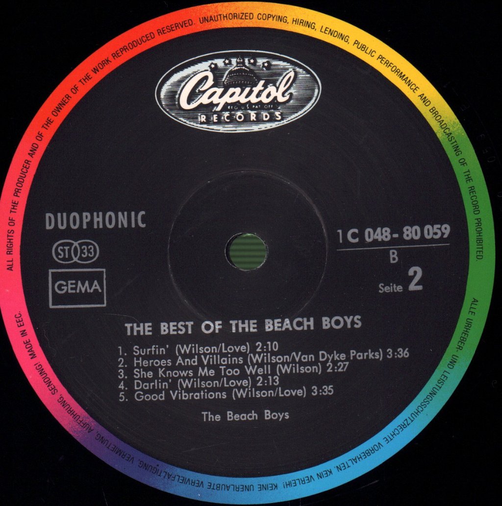 Beach Boys - Best Of The Beach Boys - Lp