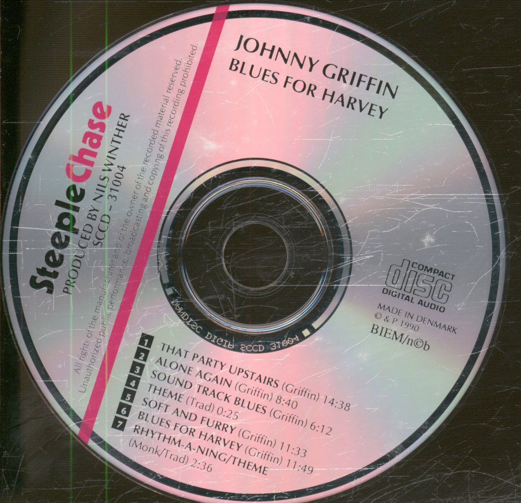 Johnny Griffin Quartet - Blues For Harvey - Cd