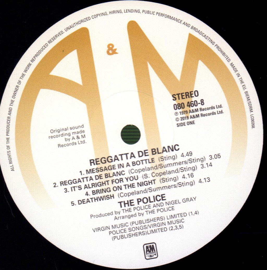 Police - Reggatta De Blanc - Lp