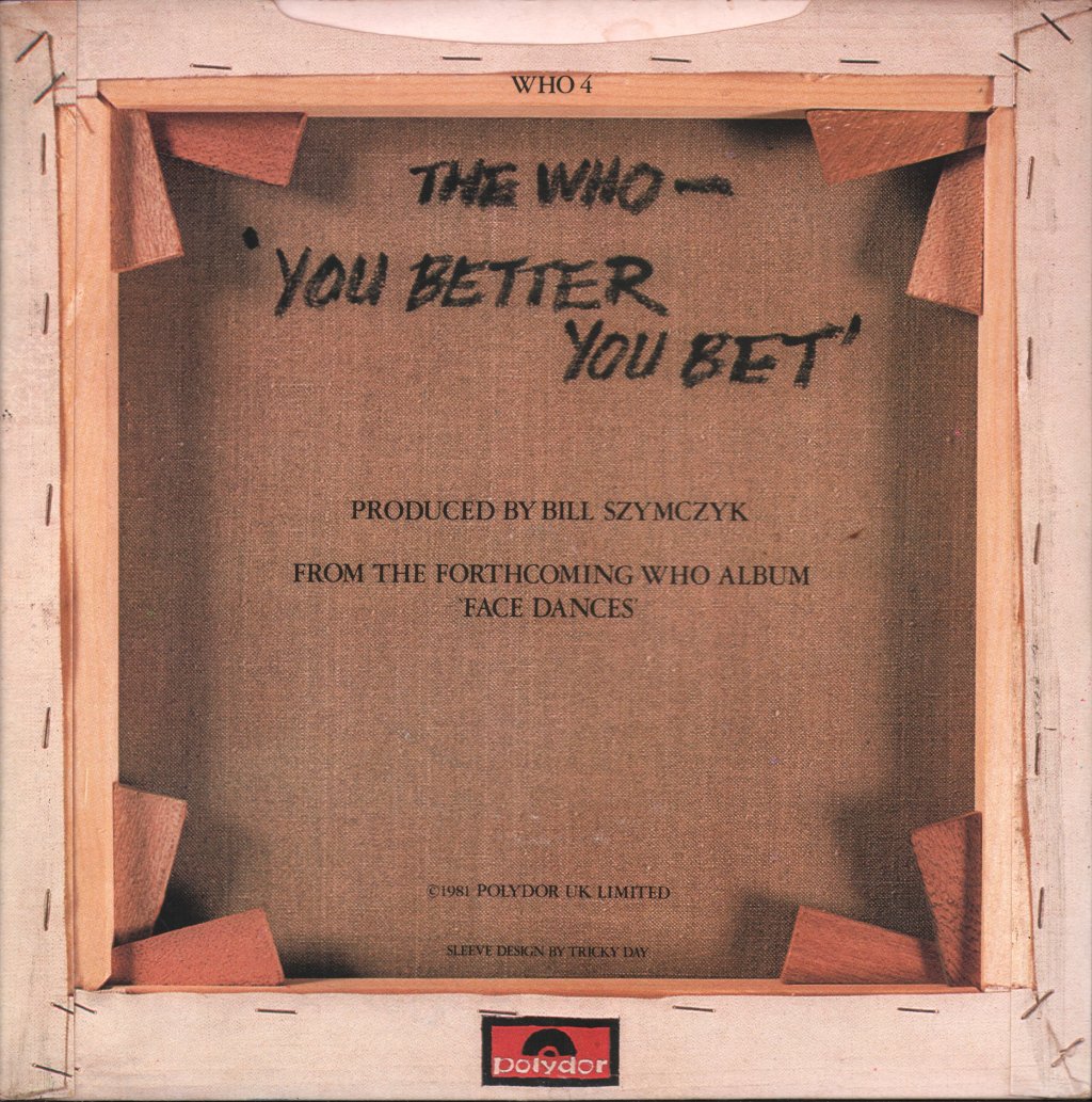 Who - You Better You Bet - 7 Inch
