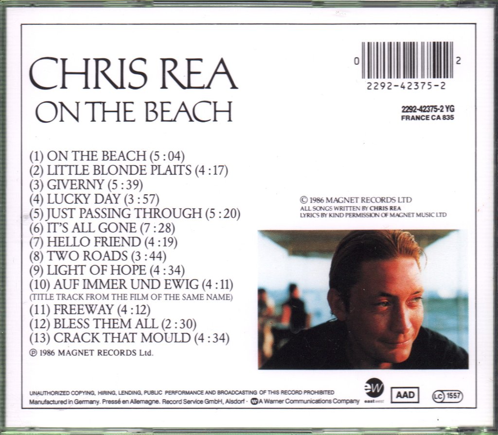 Chris Rea - On The Beach - Cd