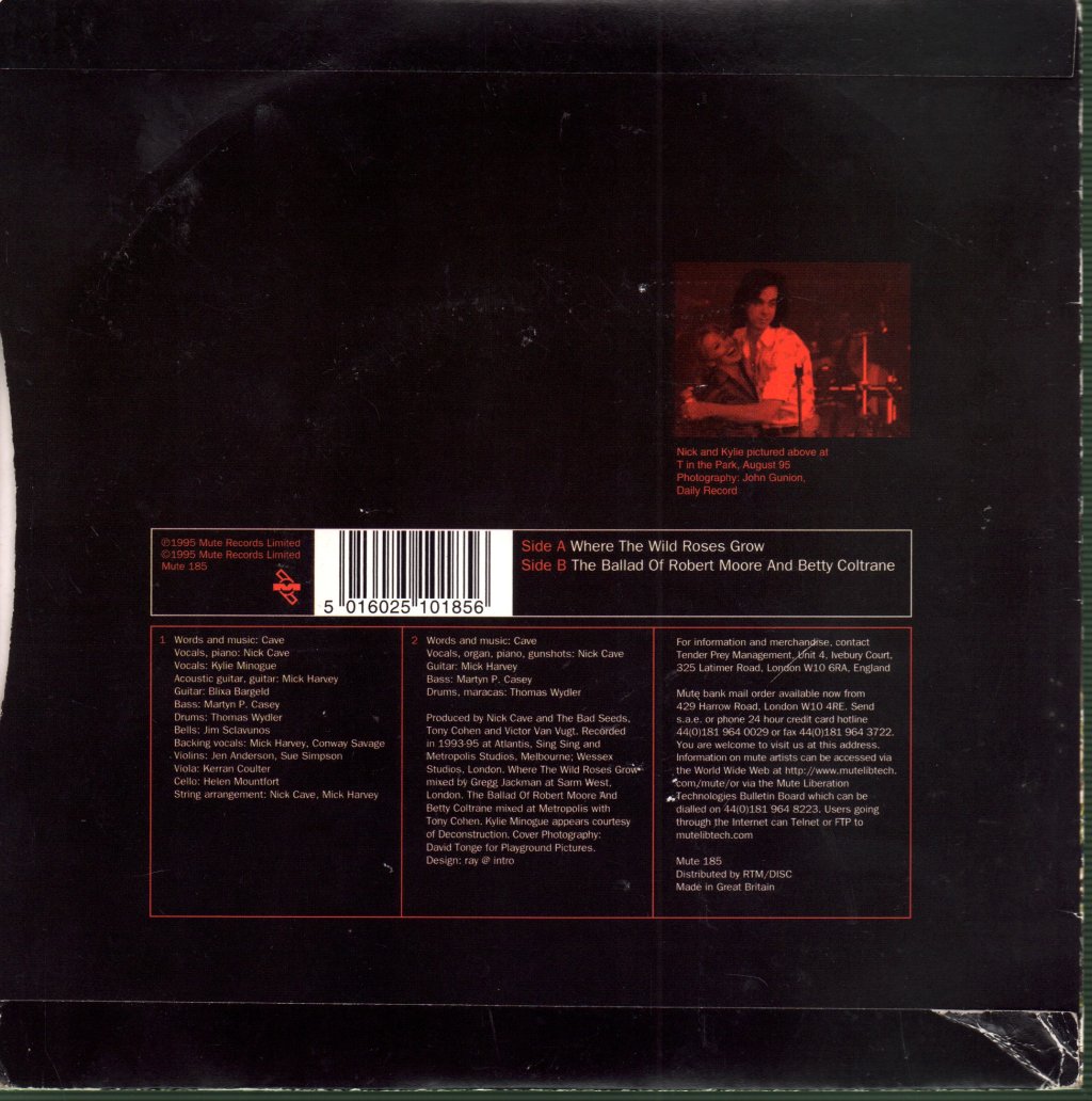 Nick Cave And The Bad Seeds And Kylie Minogue - Where The Wild Roses Grow - 7 Inch