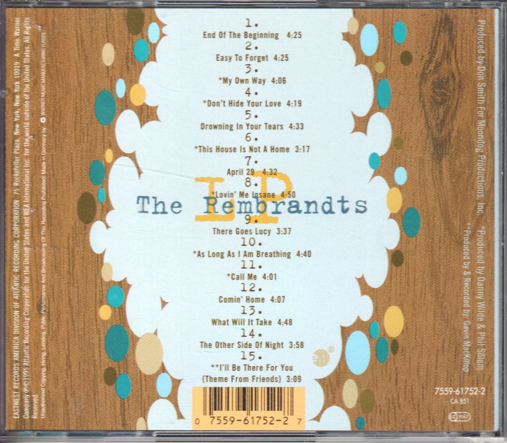 Rembrandts - Lp - Cd