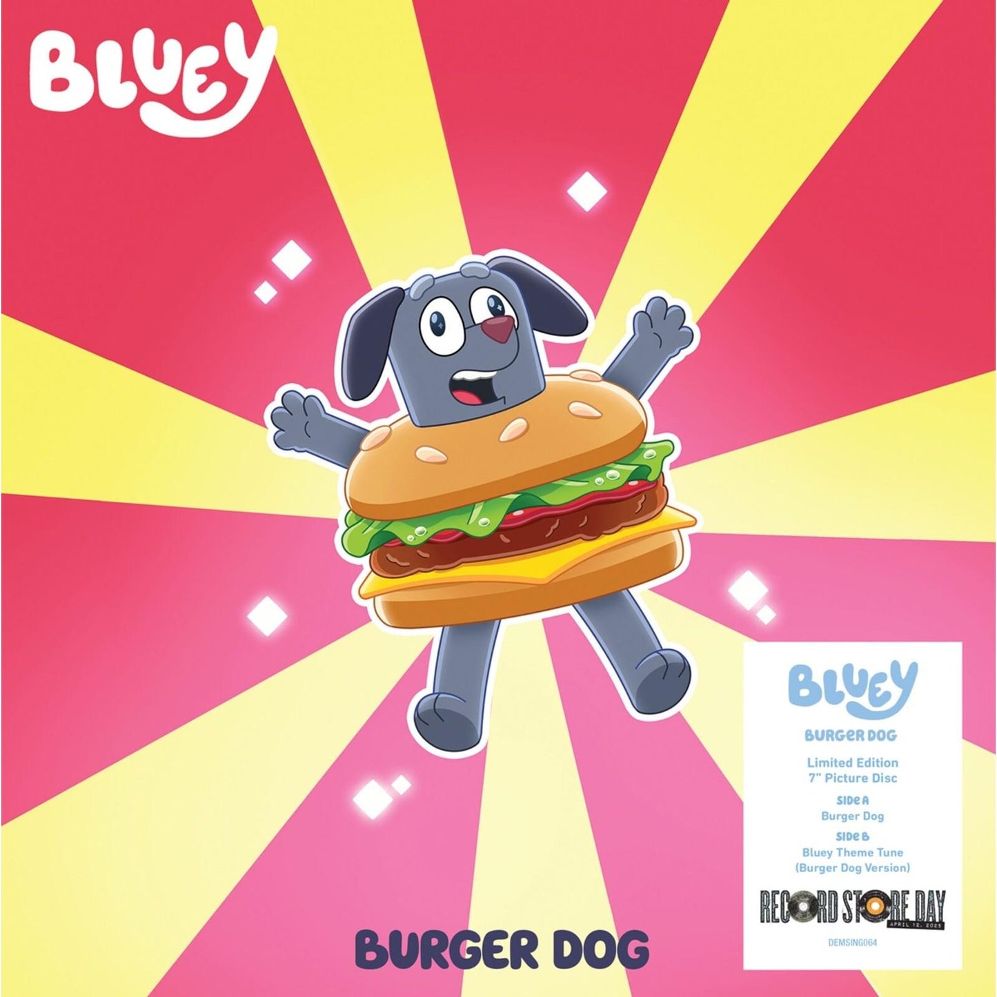 Bluey - Burger Dog / Bluey Theme Tune [burger Dog Version] (Rsd2025) - 7 Inch