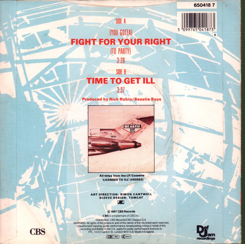 Beastie Boys - Fight For Your Right - 7 Inch