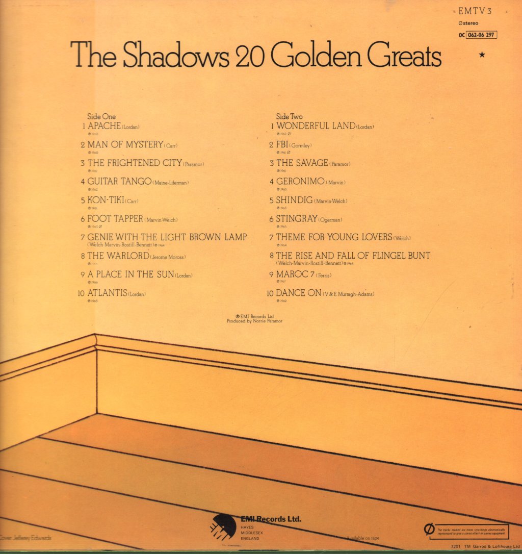 Shadows - 20 Golden Greats - Lp