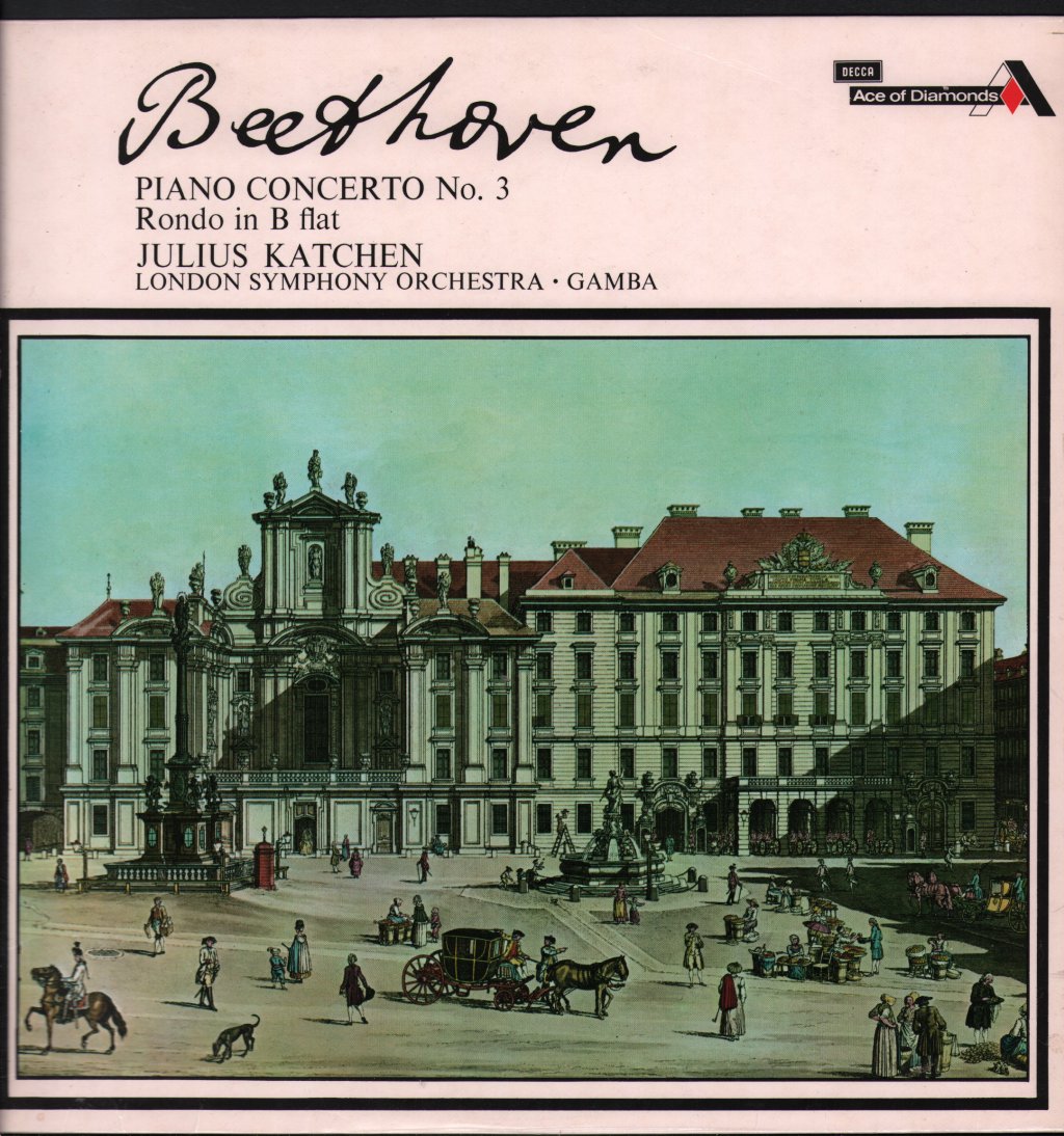 Julius Katchen / London Symphony Orchestra / Pierino Gamba - Beethoven - Piano Concerto No 3 / Rondo In B Flat - Lp